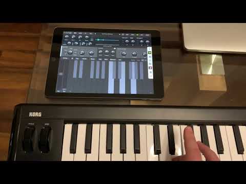 RhythmBud IAA Demo with Bluetooth MIDI Keyboard