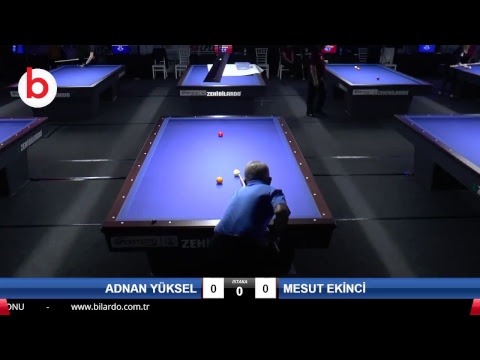 MESUT EKİNCİ & ADNAN YÜKSEL Bilardo Maçı - 2018 ERKEKLER 3.ETAP-FİNAL