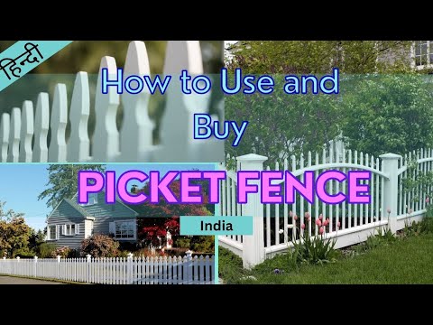 Pine wood white pvc picket fence for outdoor home & garden d...