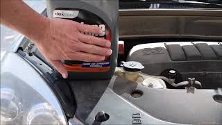 GMC Acadia Radiator Antifreeze Coolant Fill, How to check and fill a radiator