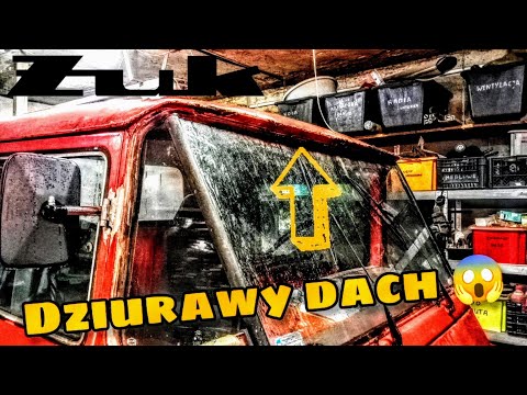 Dach i rynienka 😶‍🌫️ dziury na wylot  🛻 ŻUK Żony 🔥 S01E18 #żuk #motoQba #gratem #blacharka #remont