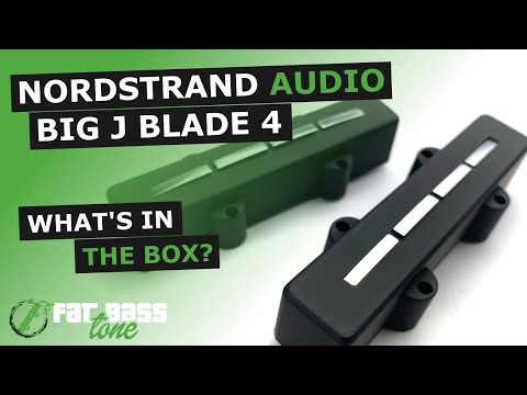 Nordstrand Audio 4 String Big J Blade 4 Single Coil Jazz Bass® Pickup Set - Clean & Clear image 7
