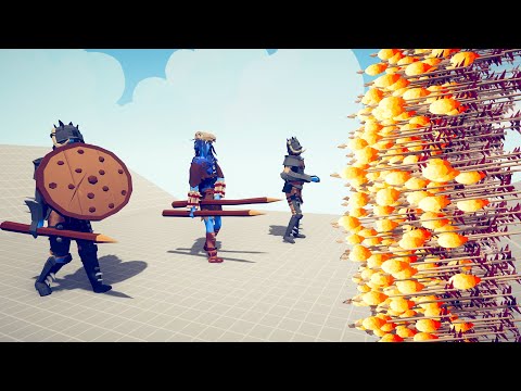 3x WARRIOR GIANT vs 3x EVERY GOD - Totally Accurate Battle Simulator TABS