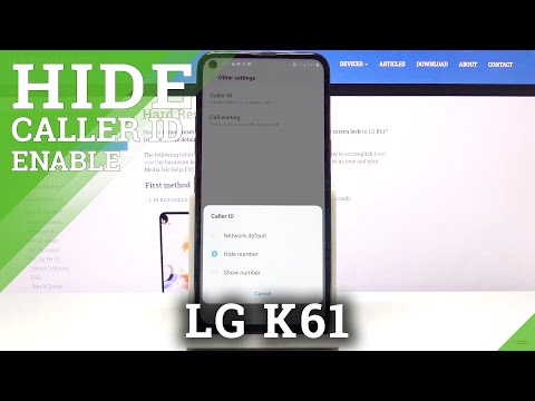 How to Hide or Show Caller ID in LG K61 - Make Phone Number Private