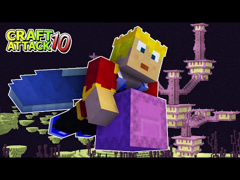 THIEVES steal the DRAGON EGG & finally ELYTRA! - Minecraft Craft Attack 10 #18