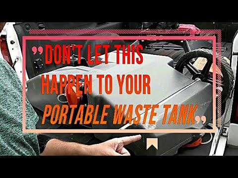 How To Fix The Camco Rhino Portable Waste Tank. Out Of The Box And Before Damage Happens To It.