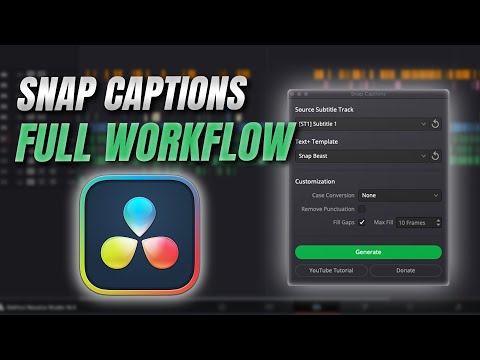 Snap Captions Full Tutorial Walkthrough