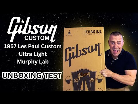 Gibson Custom 1957 Les Paul Custom Ultra Light Murphy Lab Unboxing and Test
