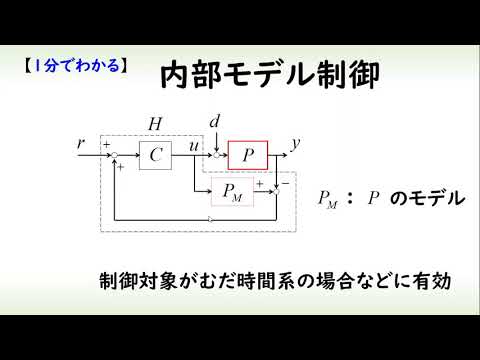 機械システム工学科 [制御] 内部モデル制御(IMC)（１分でわかるシステム制御理論#9）