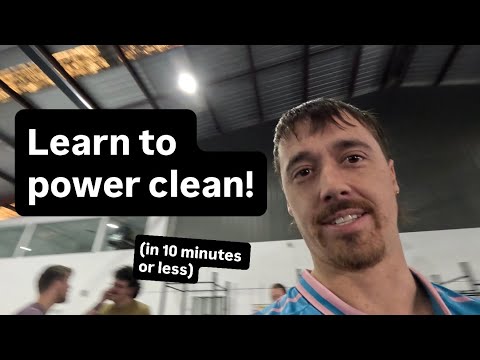 How I teach the POWER CLEAN to beginners