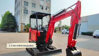 2.5 ton mini excavators are hot on the market, with promotions at the end of the month.#excavator