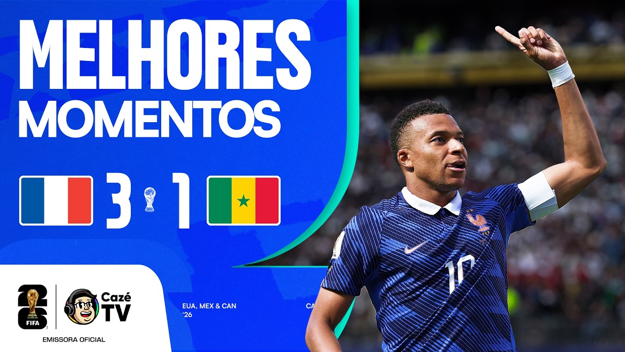MELHORES MOMENTOS: FRANÇA 3 X 1 SENEGAL | COPA DO MUNDO FIFA™ 2026 | 1ª RODADA | FASE DE GRUPOS