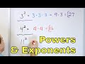Learn Exponents & Powers in Math  - [ 6-1-1]