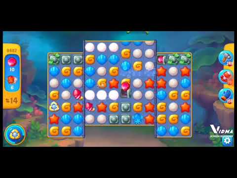 Fishdom. 9482 level no boosters and diamonds. 20 moves