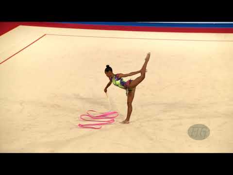da VEIGA Noa (CPV) - 2019 Rhythmic Junior Worlds, Moscow (RUS) - Qualifications Ribbon