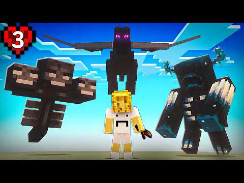 EU JUNTEI OS 3 BOSSES DO MINECRAFT NO MESMO LUGAR