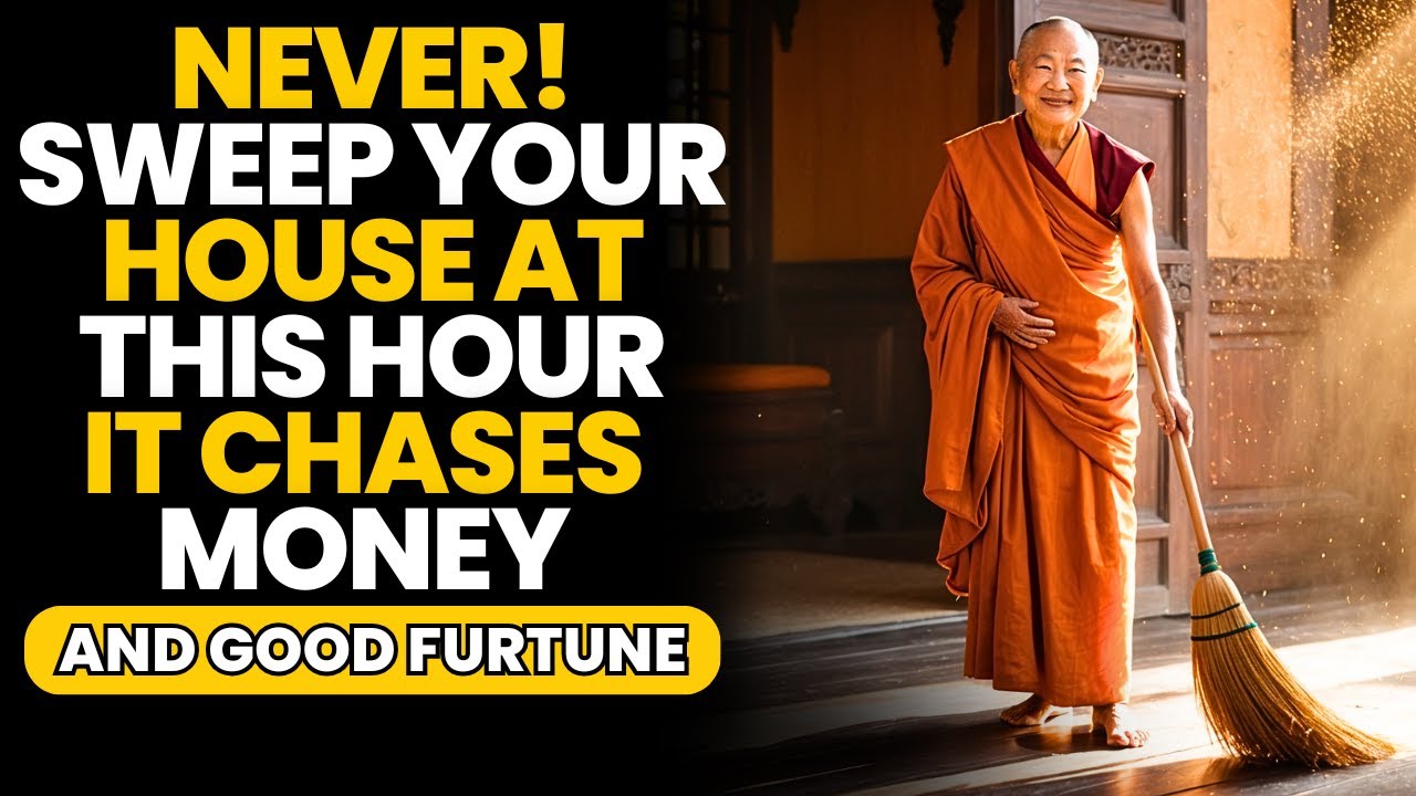 Never Sweep Your House at THIS HOUR or You'll Chase Away Money and Good Fortune ✨ Buddhist Teachings