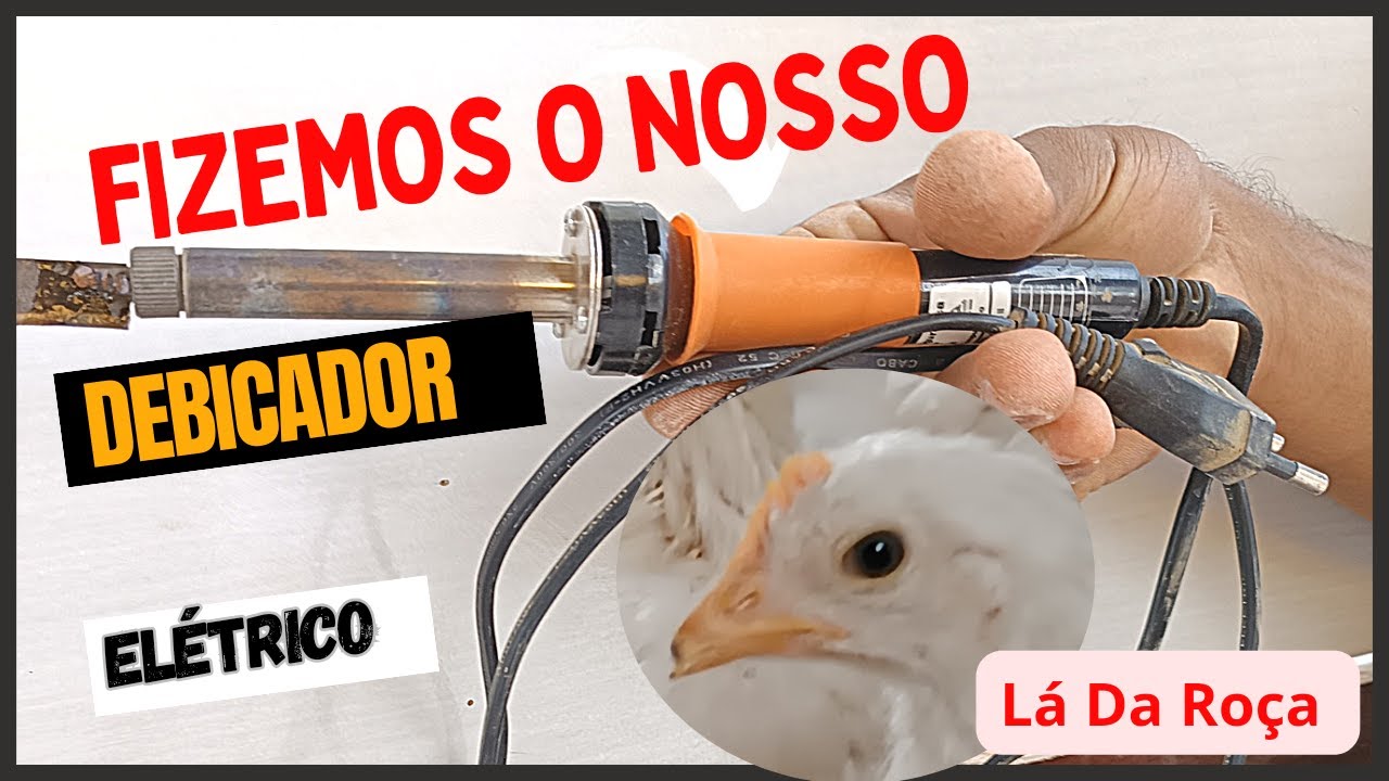 Como fazer um debicador caseiro para pintainhas com ferro de solda #facavocemesmo