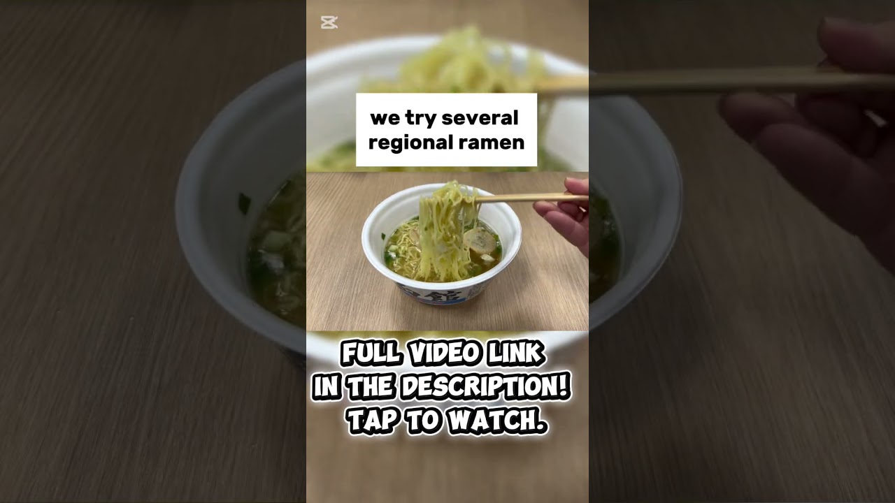 Regional Ramen Cup Noodles?! #shorts