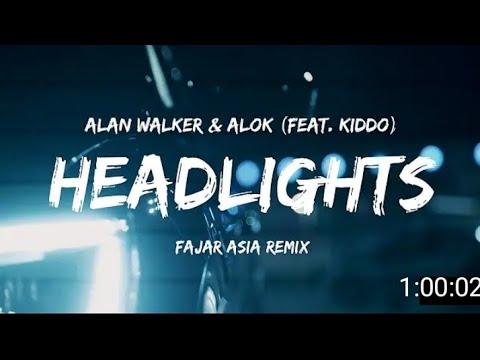 Headlights 1 hour loop |( Alan Walker & Alok Feat.kiddo)| 1 Hour music | #1hourloop #music #trending