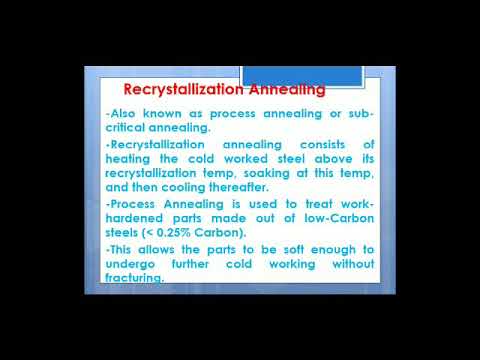 recrystallization annealing