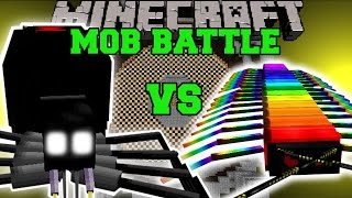 BLACK WIDOW VS RAINBOW CENTIPEDE - Minecraft Mob Battles - Minecraft Mids