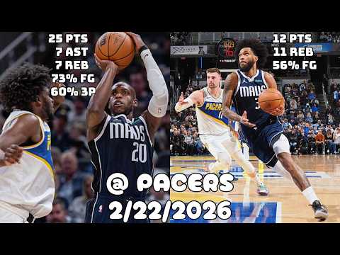 Middleton and Bagley Continue to Be Great | Dallas Mavericks Team Highlights vs Pacers (2/22/2026)