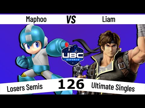 UBC Weekly #126 - Losers Semi Final - Maphoo (Mega Man) Vs. Liam (Richter) - SSBU