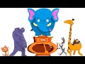 Hickory Dickory Dock Animals Nursery Rhymes