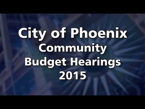 Community Budget Hearing at Pecos Community Center - April 1, 2015