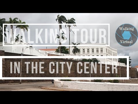 【1080p HD】30fps Walk through the streets of the historic center of São Luís do Maranhão