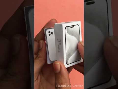 DIY mini IPhone 15 pro max unboxing 🤩 #shorts #youtubeshorts #shortvideo #asmr