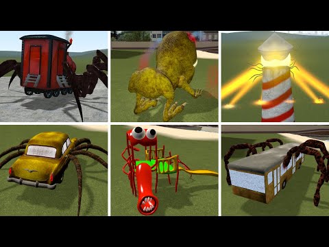 PLAYING AS ALL MONSTER  LIGHTHOUSE MONSTER, BUS EATER, CHARLES, LIGHTHOUSE, CAR EATER, EXTRA SLIDE