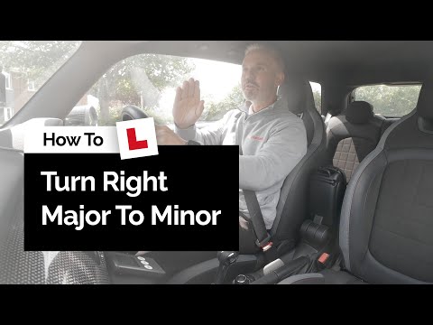 How To Turn Right From Major To Minor Roads | Driving Lesson Tutorial