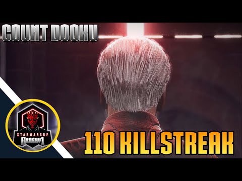 110 Killstreak with Count Dooku clip in BF2!