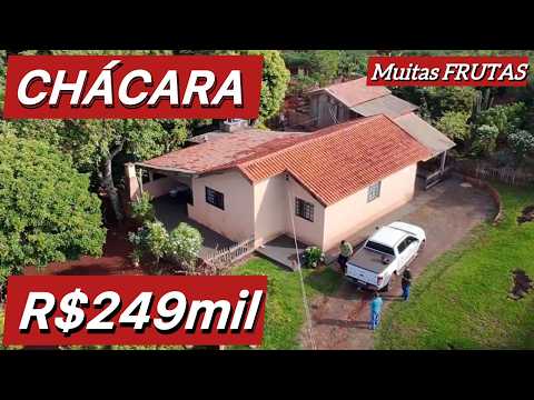CHÁCARA***VENDIDO*** CASA GRANDE - MUITAS FRUTAS E PLANA R$249mil
