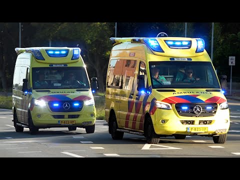 A1, Otaris S Ambulances 12-149 & 12-144 Haarlem in Haarlem