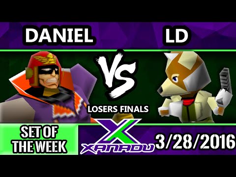 S@X 143 - LD (Fox) Vs. Daniel (Captain Falcon) SSB64 Losers Finals - Smash 64
