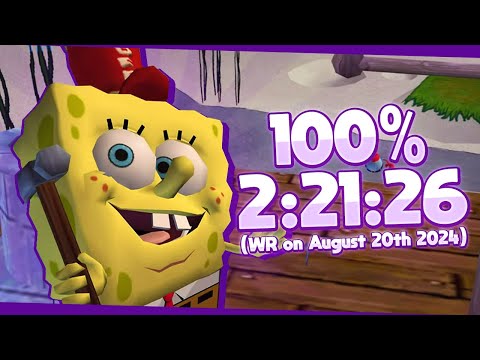 New 100% WR (2:21:26) - The SpongeBob SquarePants Movie Speedrun