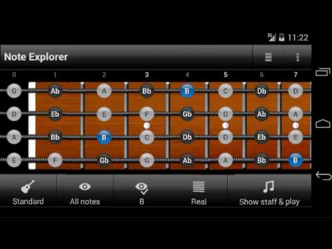 Bass Guitar Note Trainer Video