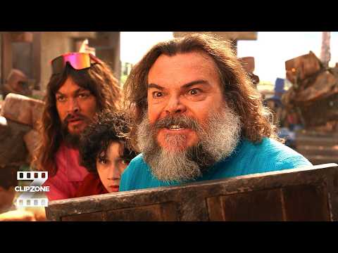 Jack Black / Steve Leads the Village Escape