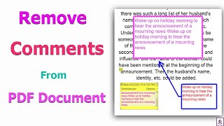 How to Remove Comments on a PDF using Foxit PhantomPDF
