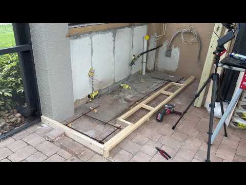 Outdoor Kitchen Pouring Concrete Base | Episode 2