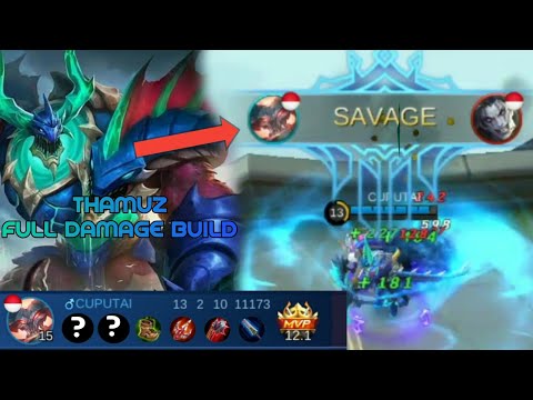 THAMUZ WITH FULL DAMAGE BUILD IS INSANE (FREE SAVAGE)