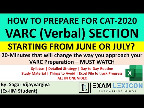 VARC Best Preparation Strategy from June or July | Daily Time Table | Routine to follow | CAT 2021