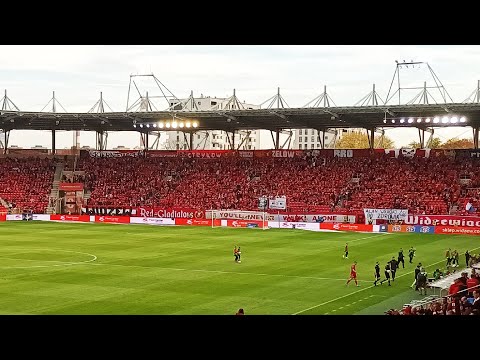 Wymiana uprzejmości na meczu Widzew Łódź - Zagłębie Lubin | 16.10.2022