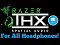 Razer THX Spatial Audio 7 1 App Is Available To Purchase Separately For Any Headphones Windows 10
