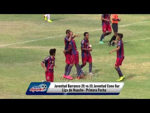 JUVENTUD BARRANCO (9)vs (0) JUVENTUD CONO SUR - FÚTBOL HUACHANO - 1ERA FECHA 2017.
