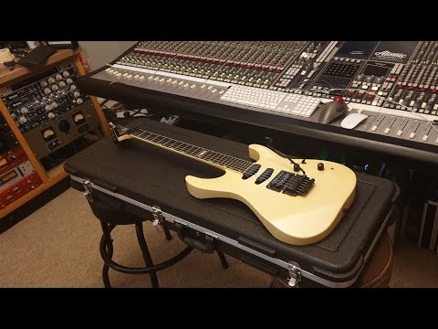 ESP The Mirage Custom Shop 1987 Neck-Thru Pearl White Jackson Headstock Guitar Up Close Video Review