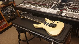 Video thumbnail for ESP The Mirage Custom Shop 1987 Neck-Thru Pearl White Jackson Headstock Guitar Up Close Video Review by Essex Recording Studios